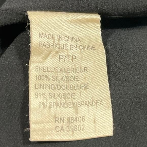 Theory Green Black 100% Silk Polka Dots Scoop Neck Camisole Tank Top Size S - Picture 5 of 5